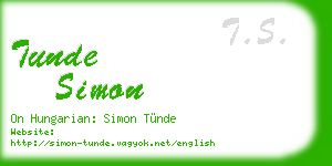 tunde simon business card