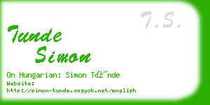 tunde simon business card